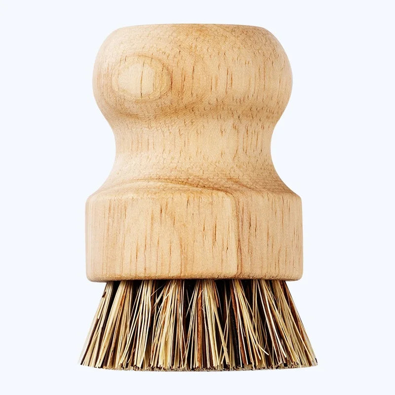 2Pcs/Set Kitchen Cleaning Brush Wooden Dish Brush with Natural Sisal and Coconut Durable Portable Eco Friendly Zero Waste